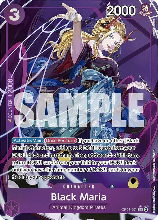 Black Maria (Parallel) OP08-074 Super Rare Two Legends NM/M