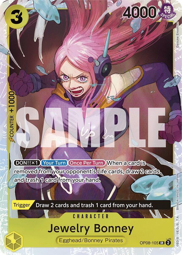Jewelry Bonney OP08-105 Super Rare Two Legends NM/M