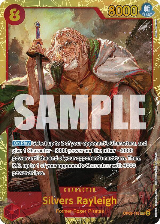 Silvers Rayleigh OP08-118 Secret Rare Two Legends NM/M