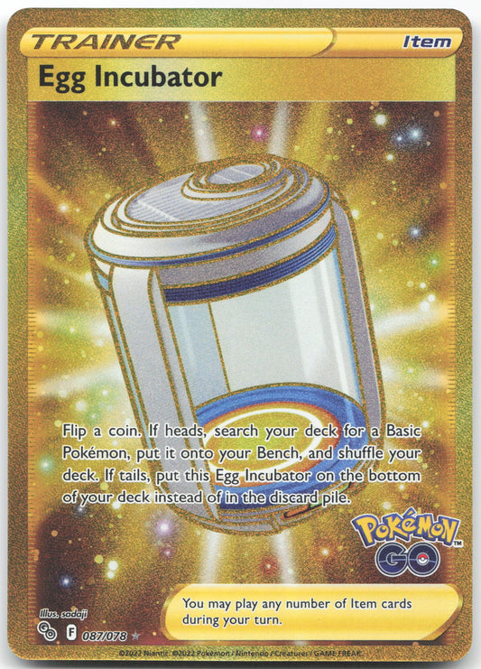 Egg Incubator (Secret) Secret Rare Pokemon GO 087/078 NM