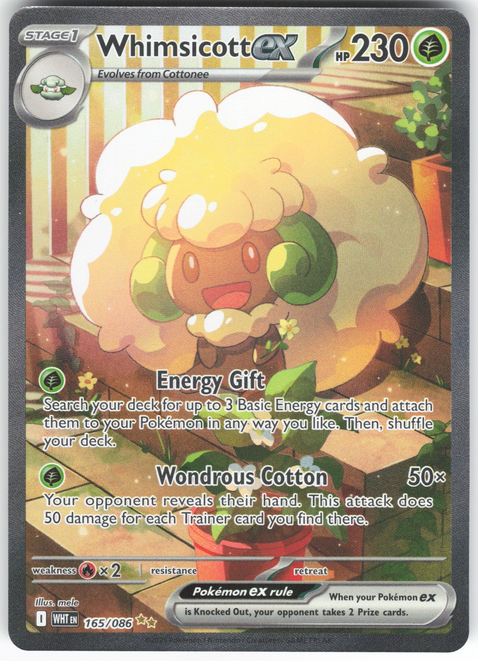 Whimsicott ex - Special Illustration Rare SV: White Flare 165/086 NM