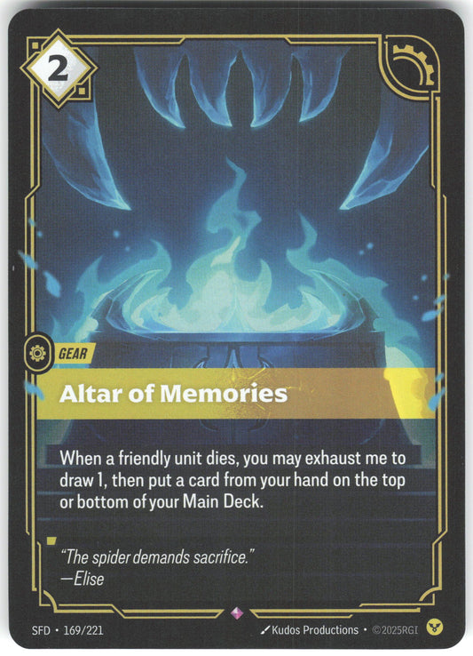 Altar of Memories Rare Spiritforged 169/221 NM