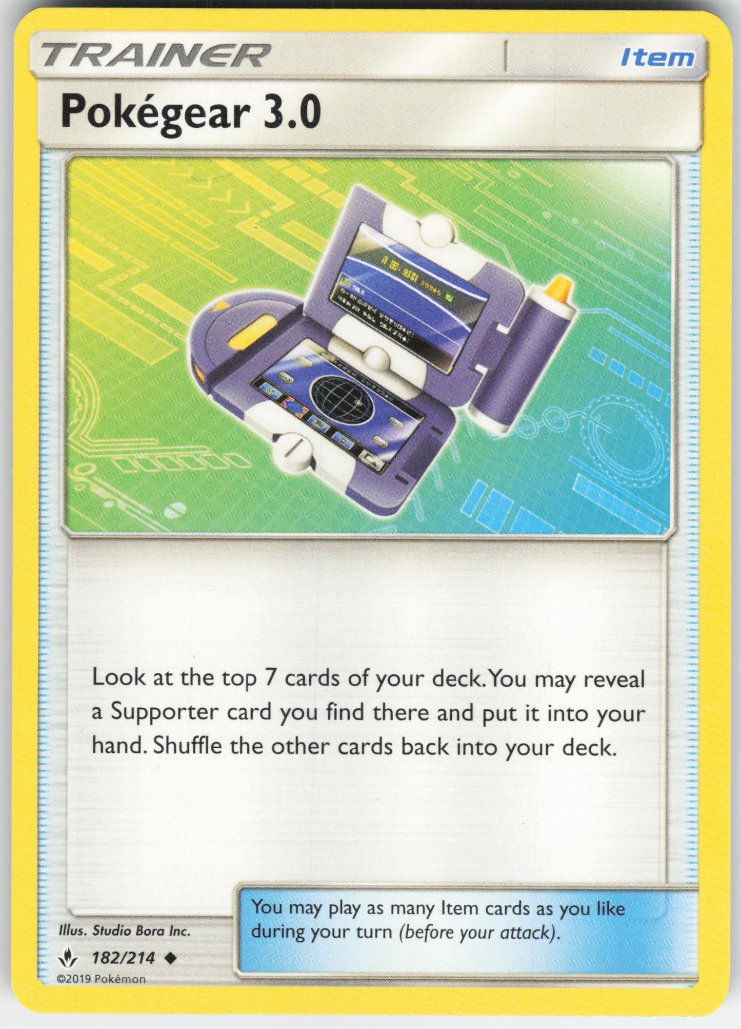 Pokegear 3.0 Uncommon SM - Unbroken Bonds 182/214 NM