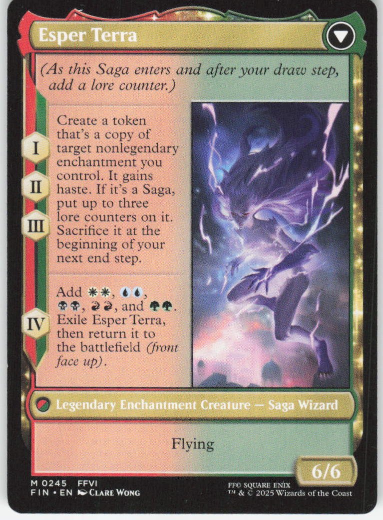Terra, Magical Adept M FINAL FANTASY 245 NM (Back)