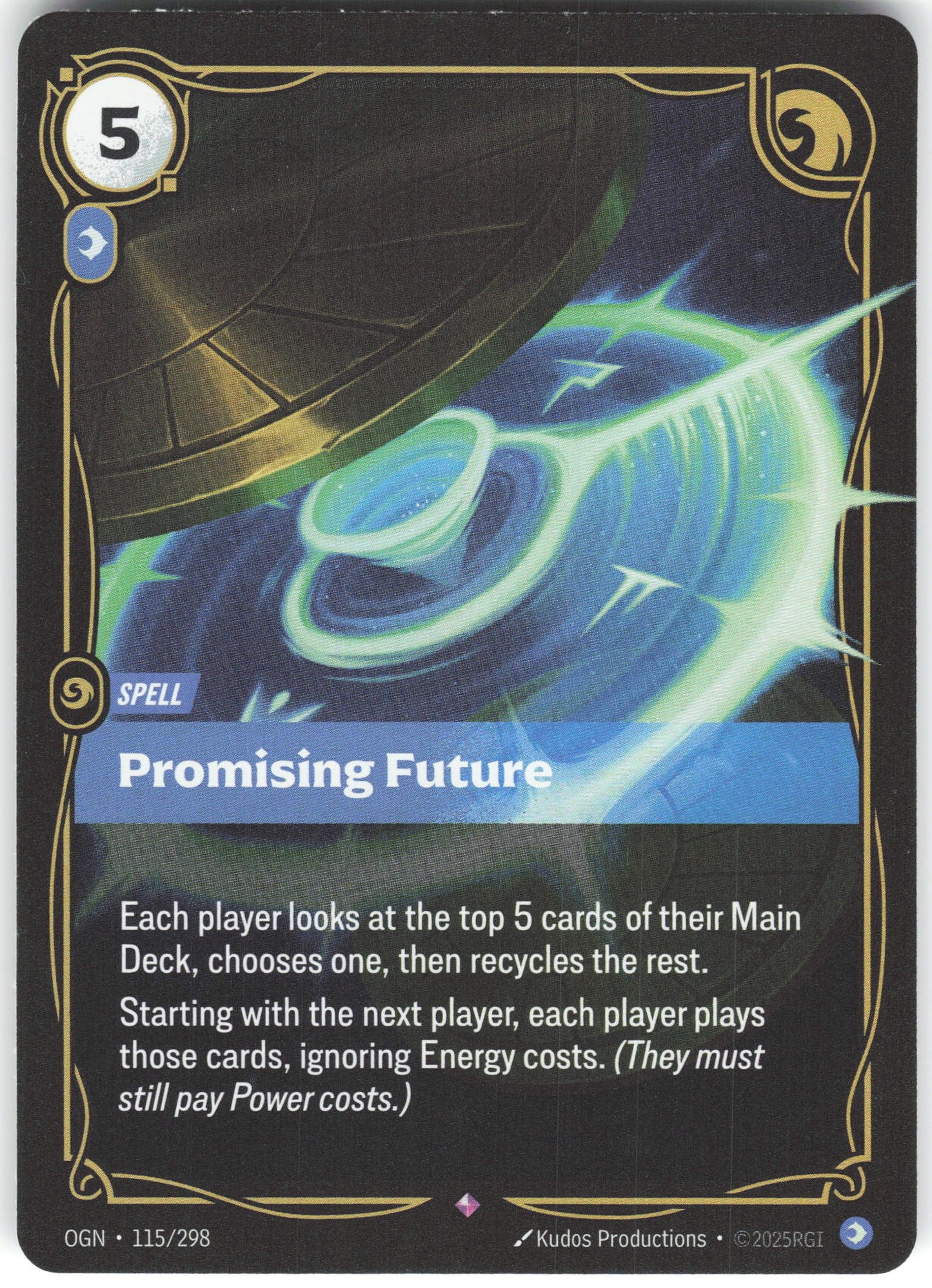 Promising Future Rare Origins 115/298 NM