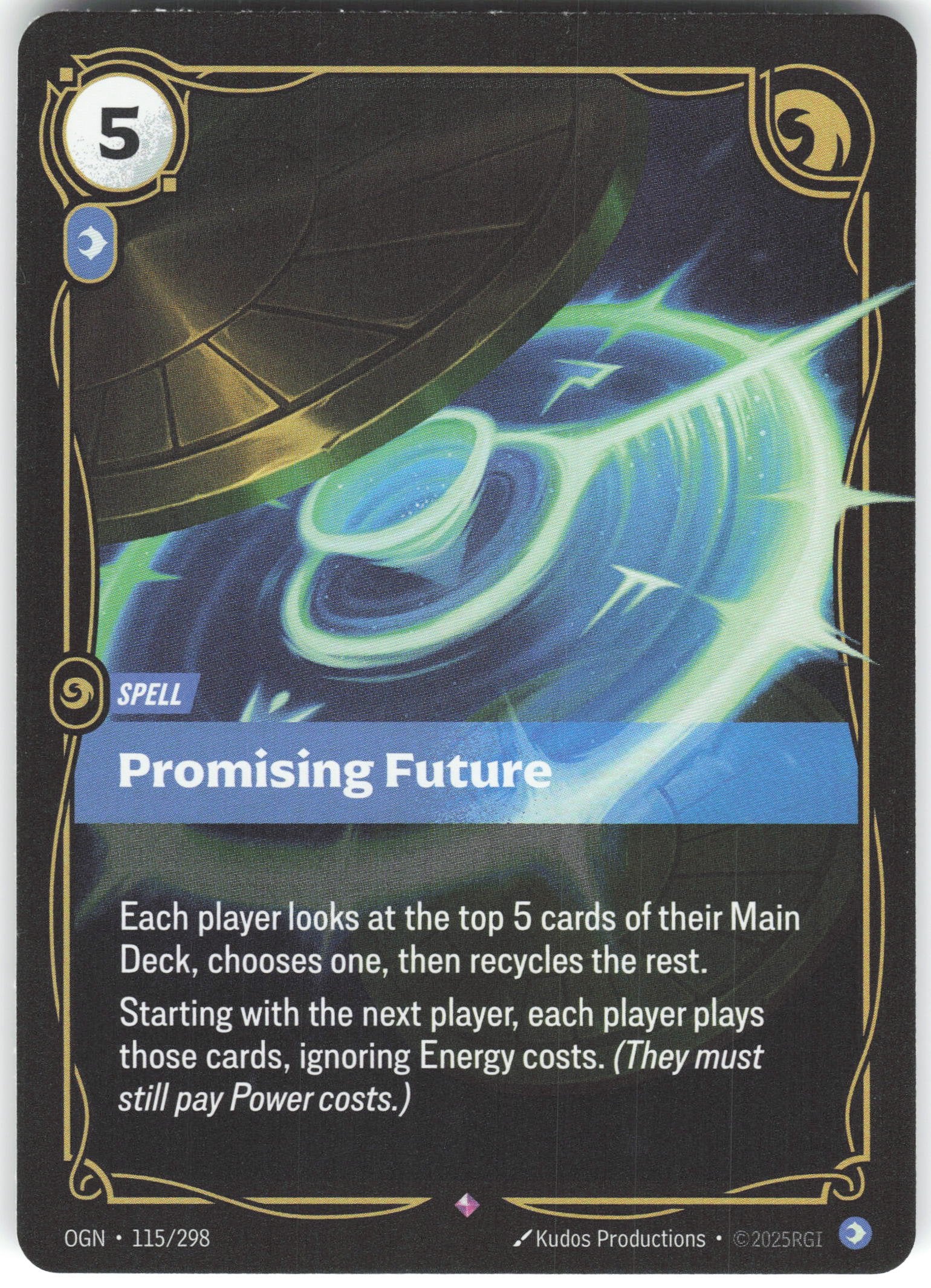 Promising Future Rare Origins 115/298 NM