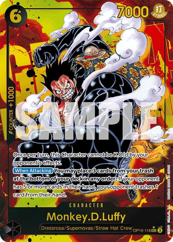 Monkey.D.Luffy (118) (Parallel) OP10-118 Secret Rare Royal Blood Foil NM/M