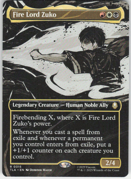 Fire Lord Zuko (Borderless) R Avatar: The Last Airbender 315 NM