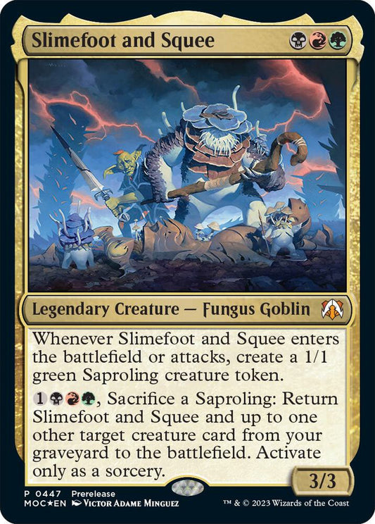 Slimefoot and Squee 447 Mythic Prerelease Cards NM/M