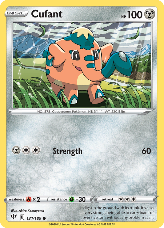 Cufant 131/189 Common Reverse Holo Darkness Ablaze NM/LP