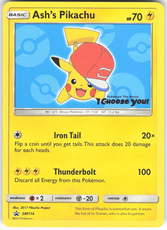 Ash's Pikachu - SM114 Promo Sun & Moon Promo LP