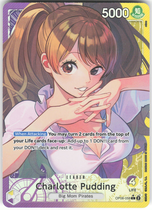 Charlotte Pudding (058) (Parallel) L Two Legends OP08-058 NM