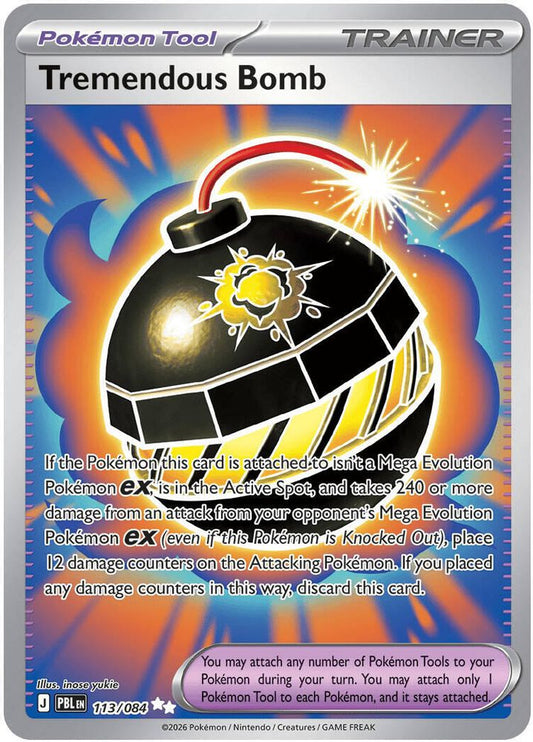 Tremendous Bomb 113/084 Ultra Rare Pitch Black NM/M