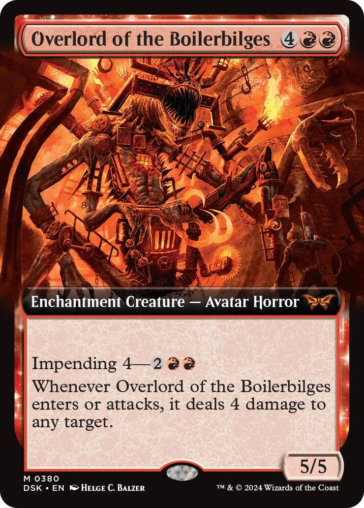 Overlord of the Boilerbilges (Extended Art) 380 Duskmourn: House of Horror Foil NM/M