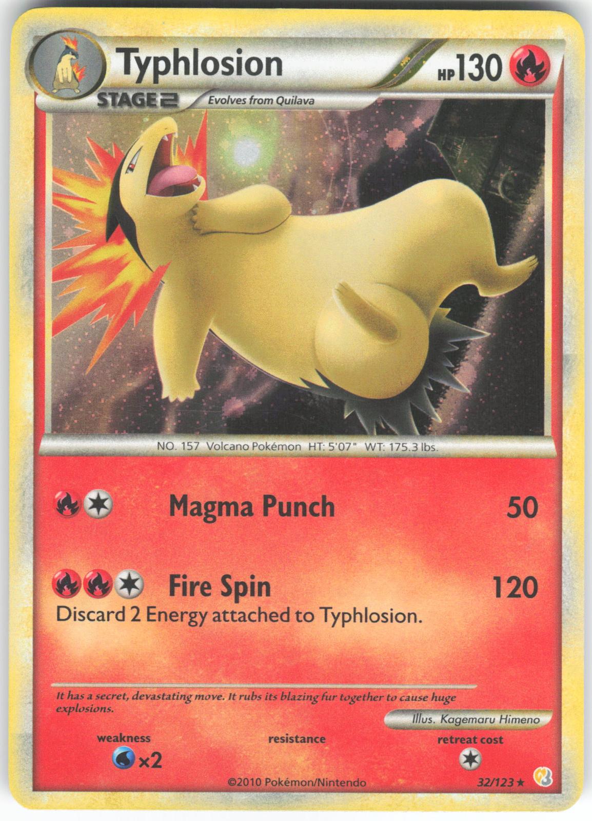 Typhlosion (Cosmos Holo) 32/123 Holo Rare Deck Exclusives LP