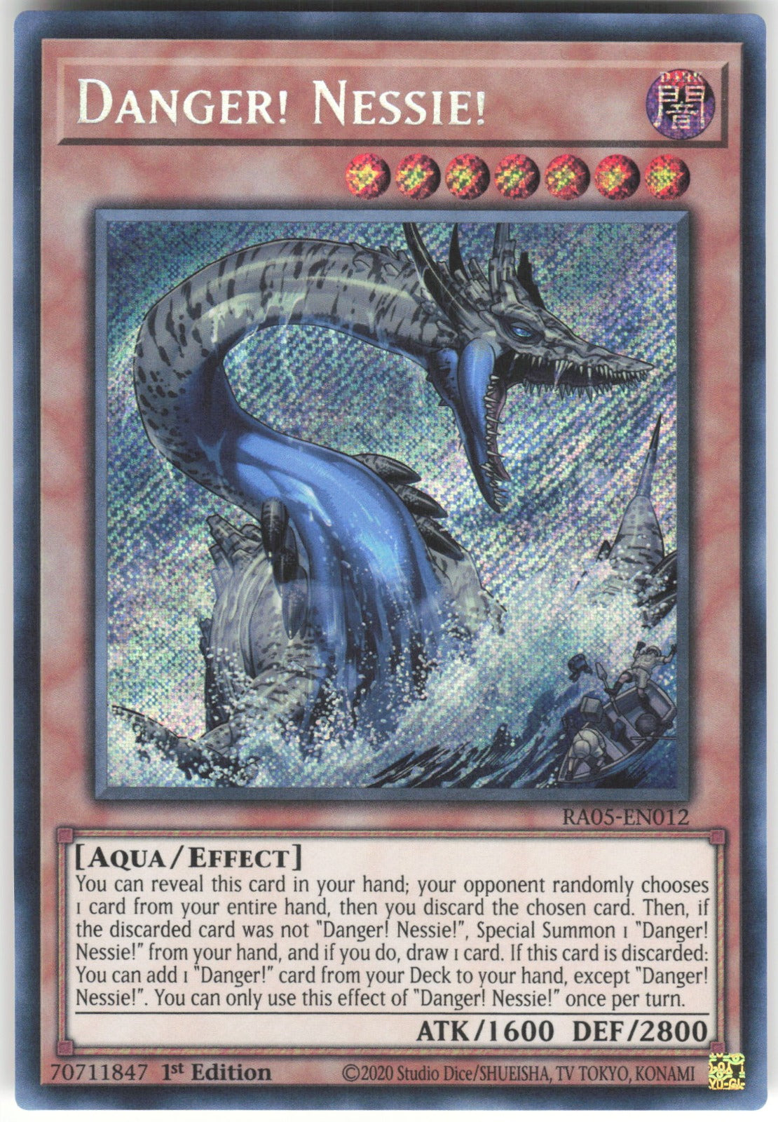 Danger! Nessie! (Secret Rare) Secret Rare Rarity Collection 5 RA05-EN012 NM