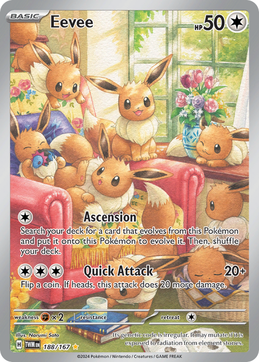 Eevee 188/167 Illustration Rare Twilight Masquerade NM/M