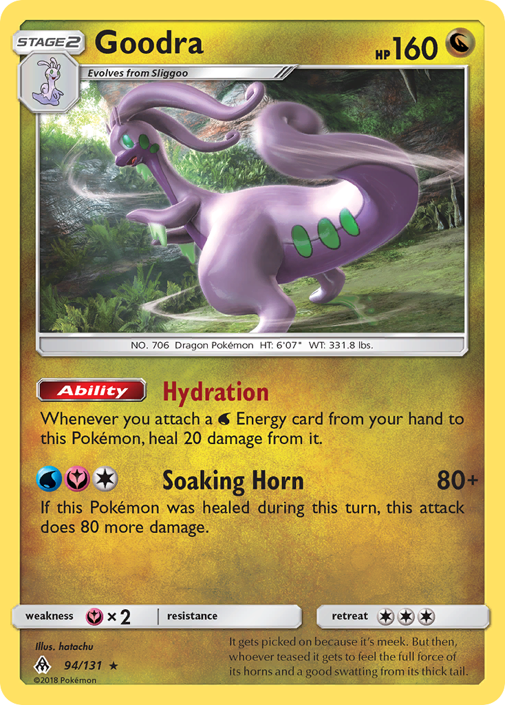 Goodra 94/131 Rare Reverse Holo Forbidden Light NM/LP