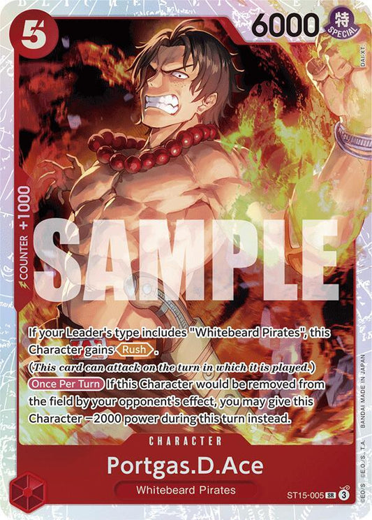 Portgas.D.Ace ST15-005 Super Rare Starter Deck 15: RED Edward.Newgate NM/M