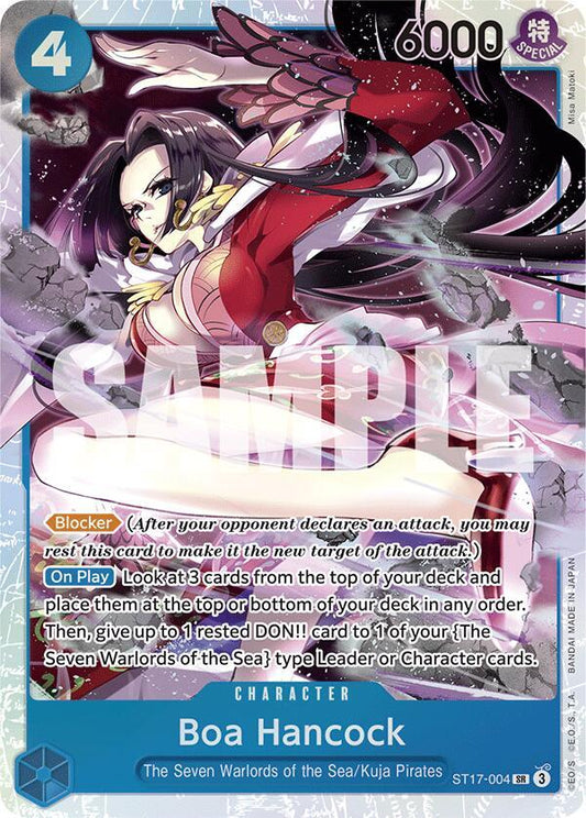 Boa Hancock ST17-004 Super Rare Starter Deck 17: BLUE Donquixote Doflamingo NM/M