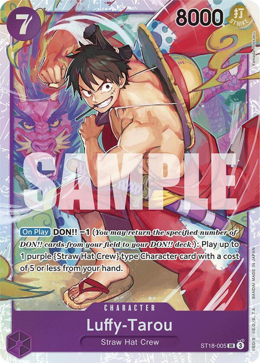 Luffy-Tarou ST18-005 Super Rare Starter Deck 18: PURPLE Monkey.D.Luffy NM/M