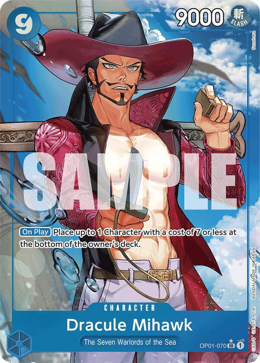 Dracule Mihawk (Alternate Art) OP01-070 Premium Booster -The Best- NM/M