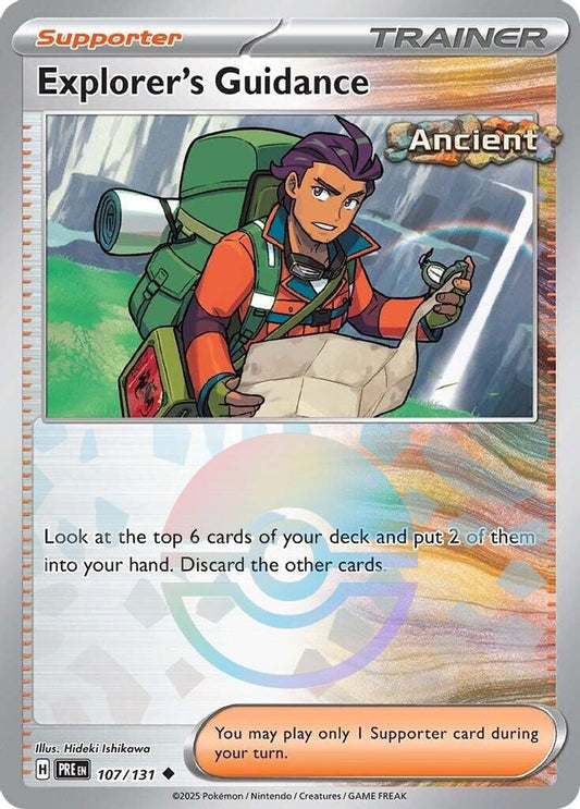 Explorer's Guidance (Poke Ball Pattern) 107/131 Prismatic Evolutions Holo NM/M