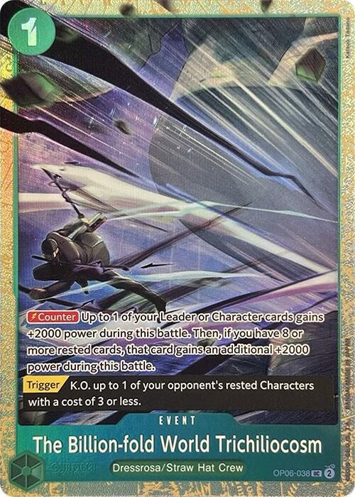 The Billion-fold World Trichiliocosm (PRB02) OP06-038 One Piece Promotion Cards NM/M