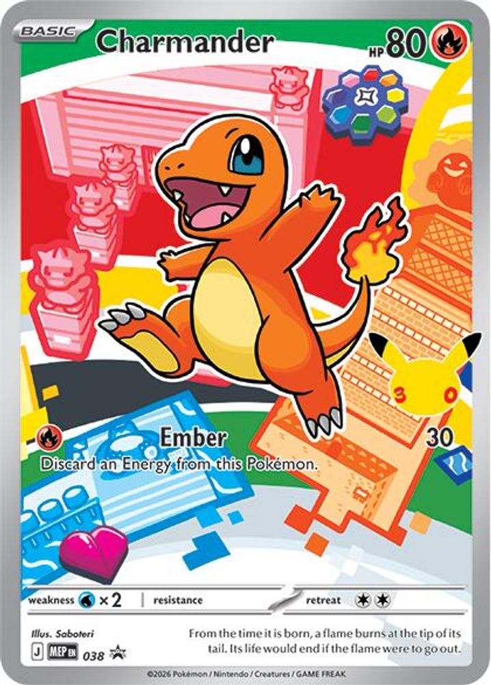 Charmander 038 Promo ME: Mega Evolution Promo Holo NM/M
