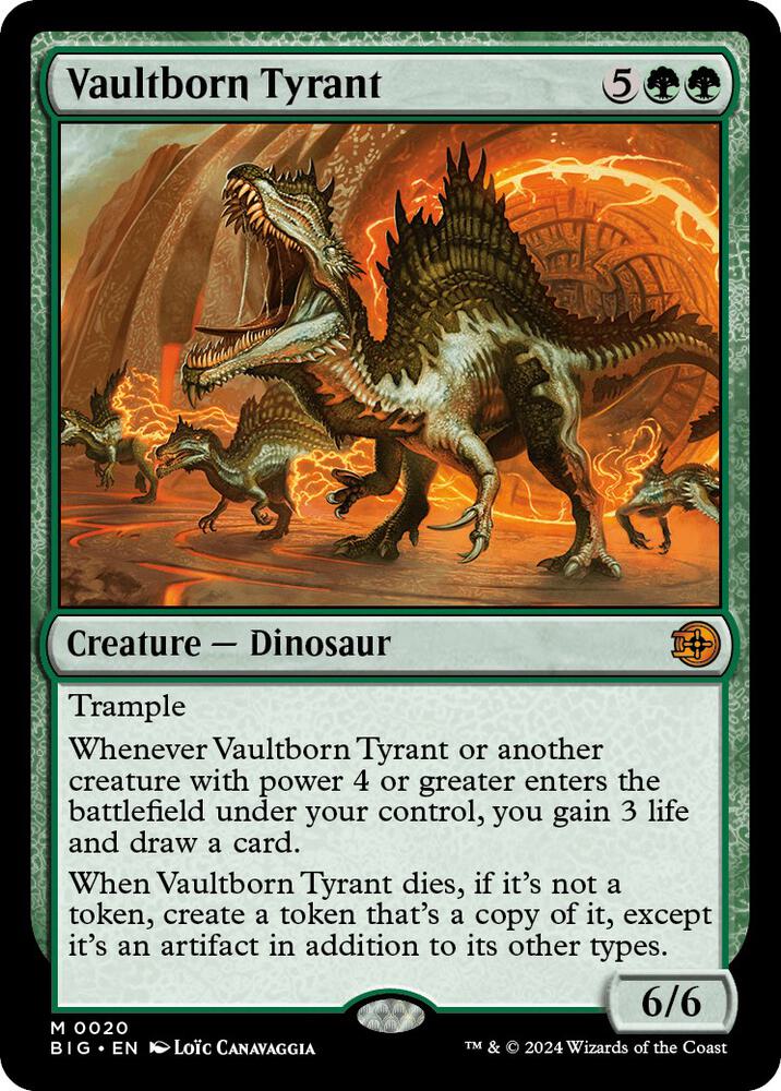 Vaultborn Tyrant 20 Mythic Outlaws of Thunder Junction: The Big Score NM/M