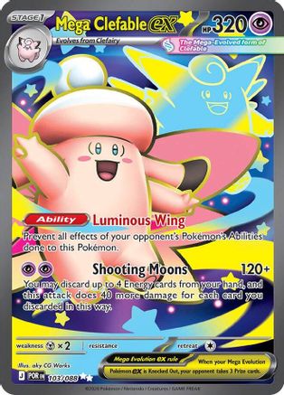 Mega Clefable ex 103/088 Ultra Rare Perfect Order NM/M