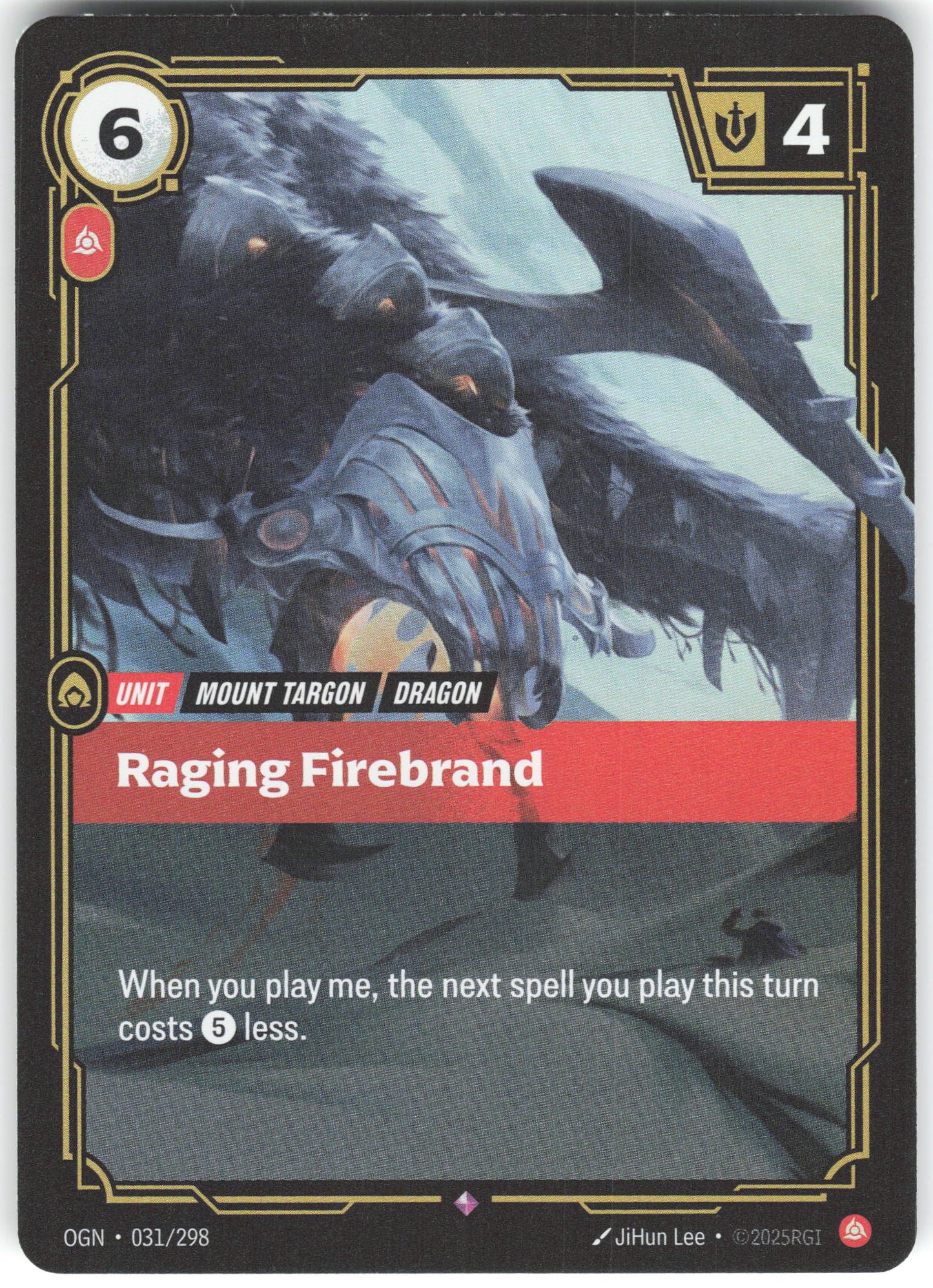 Raging Firebrand Rare Origins 031/298 NM