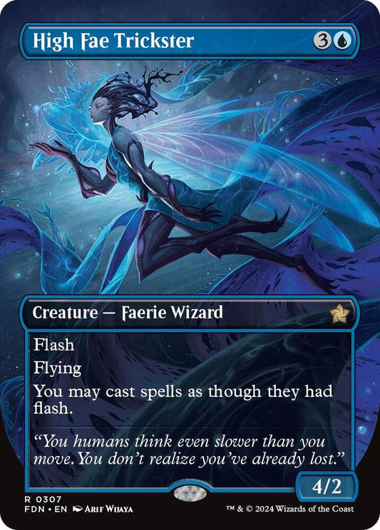 High Fae Trickster (Borderless) 307 Rare Foundations Foil NM/M