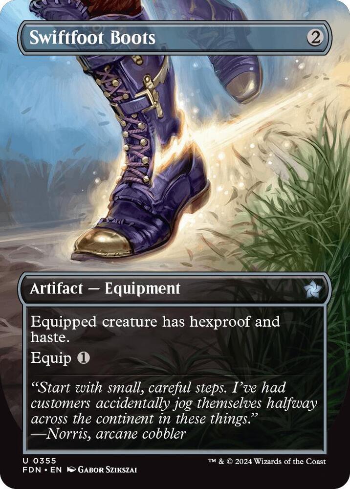 Swiftfoot Boots (Borderless) 355 Uncommon Foundations NM/M