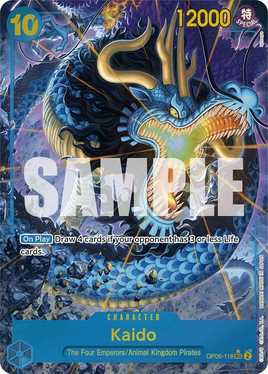 Kaido (Alternate Art) OP05-118 Secret Rare Premium Booster -The Best- NM/M