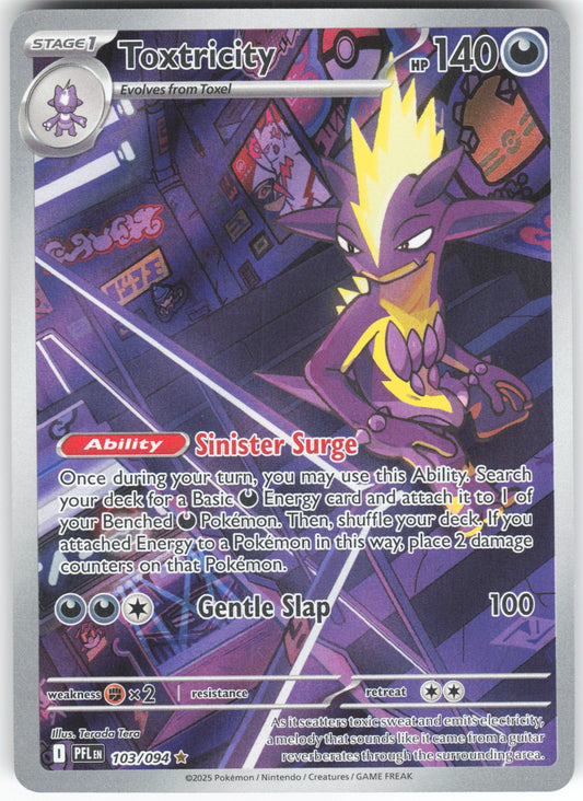 Toxtricity - Illustration Rare ME02: Phantasmal Flames 103/094 NM