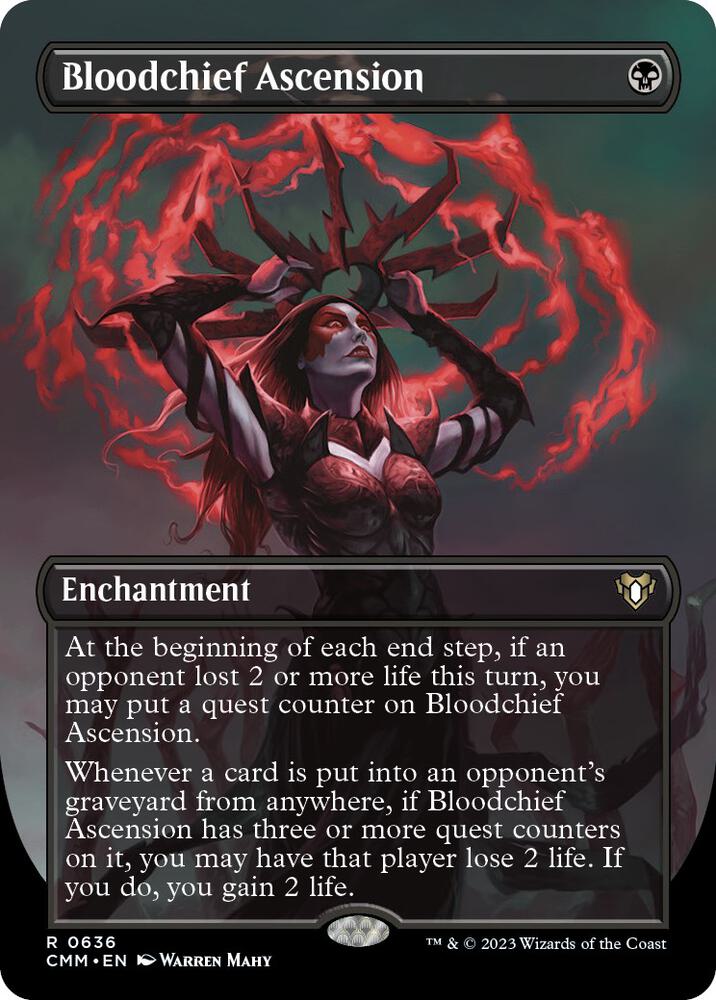 Bloodchief Ascension (Borderless) 636 Rare Commander Masters NM/M