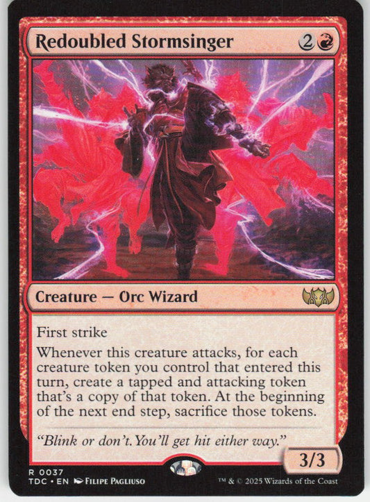 Redoubled Stormsinger R Commander: Tarkir: Dragonstorm 37 NM