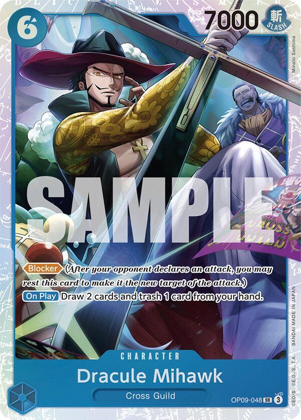 Dracule Mihawk OP09-048 Super Rare Emperors in the New World NM/M