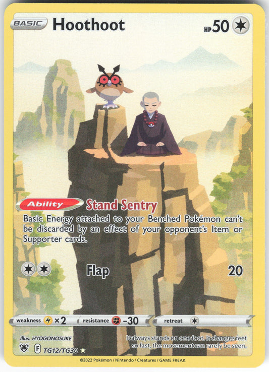 Hoothoot Ultra Rare SWSH10: Astral Radiance Trainer Gallery TG12/TG30 NM