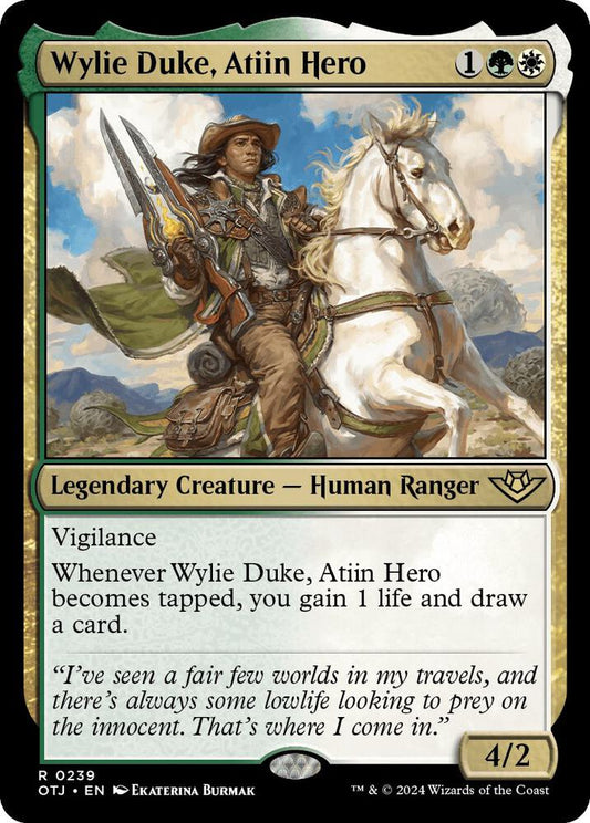 Wylie Duke, Atiin Hero 239 Rare Outlaws of Thunder Junction NM/M