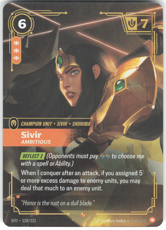 Sivir - Ambitious Epic Spiritforged 120/221 NM