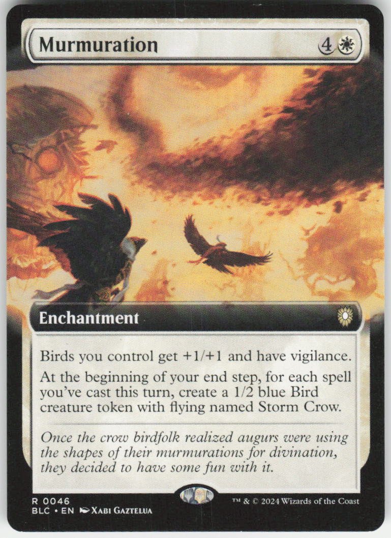 Murmuration (Extended Art) R Commander: Bloomburrow 46 NM