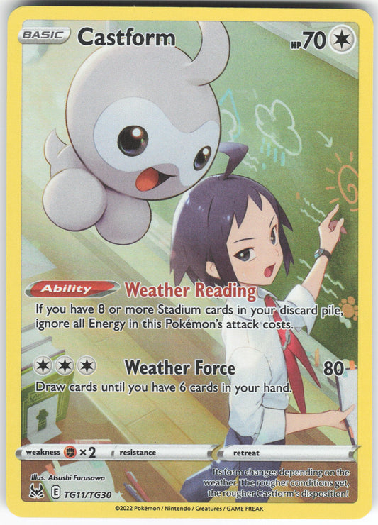 Castform Ultra Rare SWSH11: Lost Origin Trainer Gallery TG11/TG30 NM