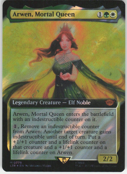 Arwen, Mortal Queen (Extended Art Surge Foil) M Universes Beyond: The Lord of the Rings: Tales of Middle-earth 778 NM