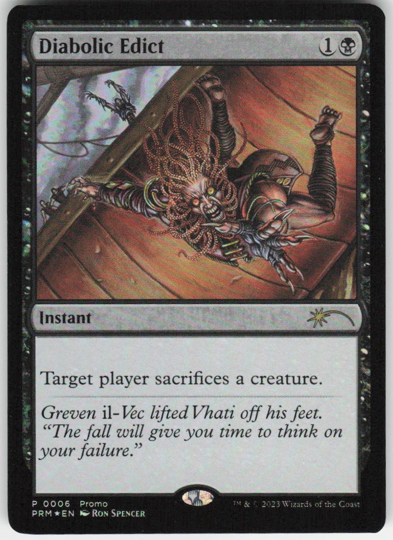 Diabolic Edict (Graphic Novel Insert) P Media Promos 6 NM