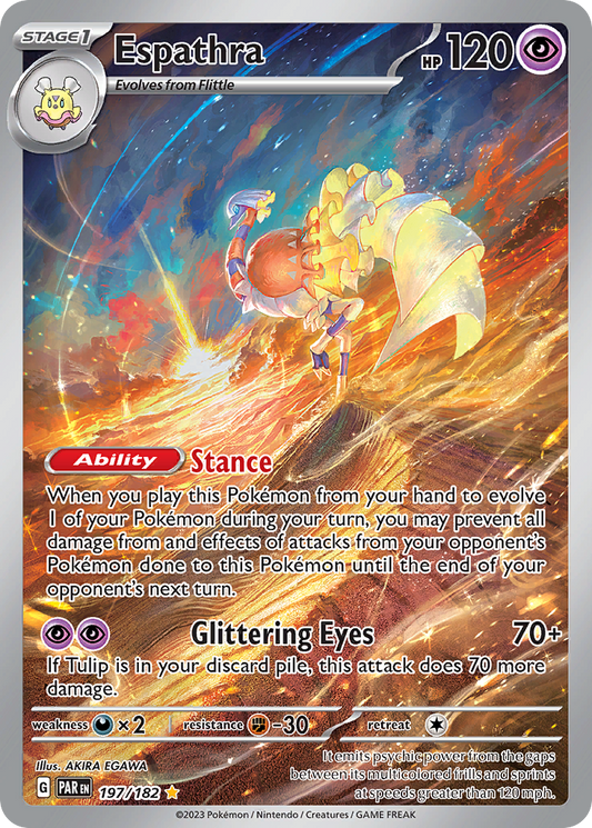 Espathra 197/182 Illustration Rare Paradox Rift NM/M