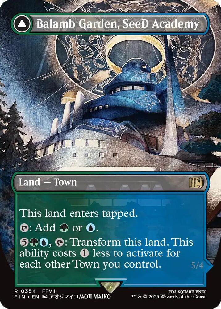 Balamb Garden, SeeD Academy (Borderless) 354 Foil Rare FINAL FANTASY NM/M
