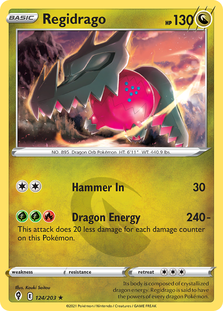 Regidrago 124/203 Rare Evolving Skies Holo NM/LP