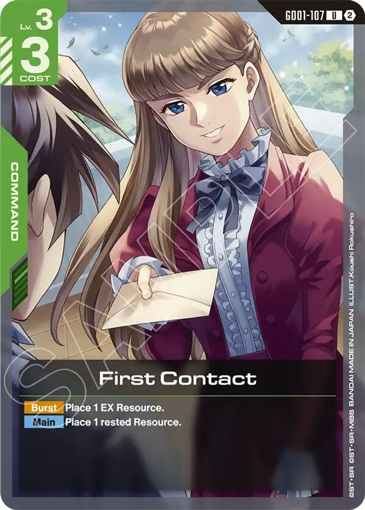 First Contact GD01-107 UC Deck Build Box Freedom Ascension NM/M